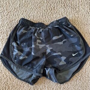 Nike Women's Black Camo Athletic Shorts